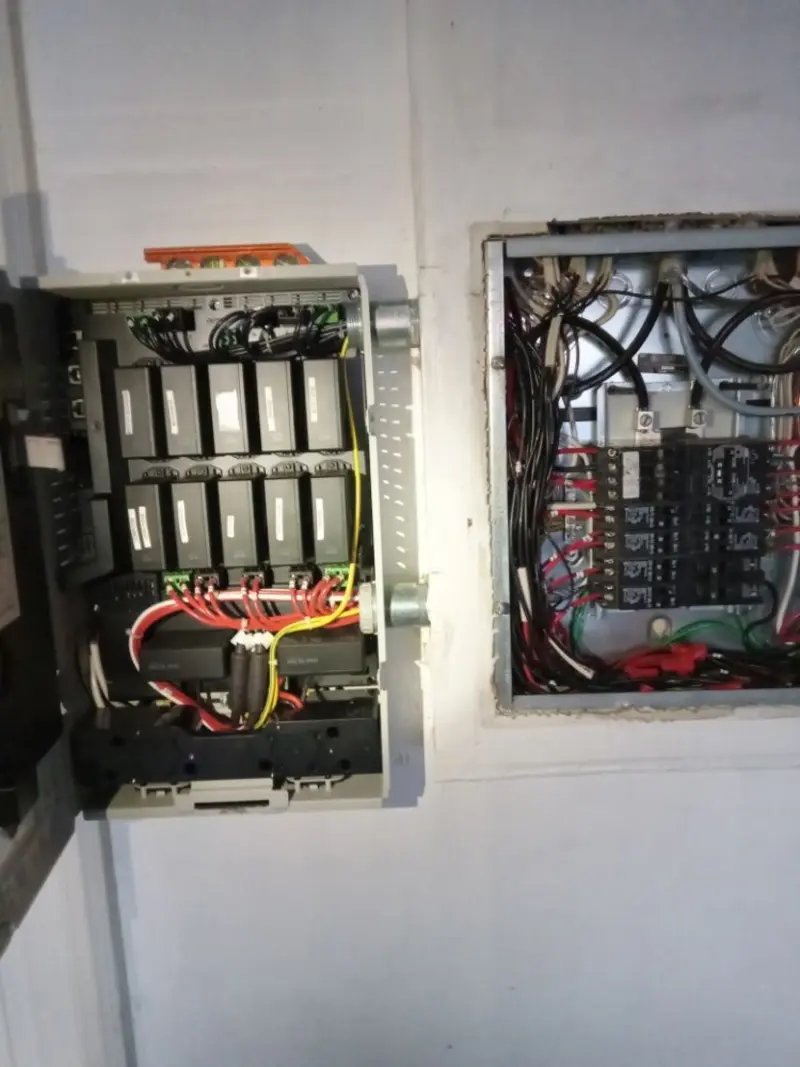 Electrical panel upgrade completed for Security Camera Wiring in East Lansing
